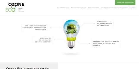 Capture d'écran du site ozone-eco.fr